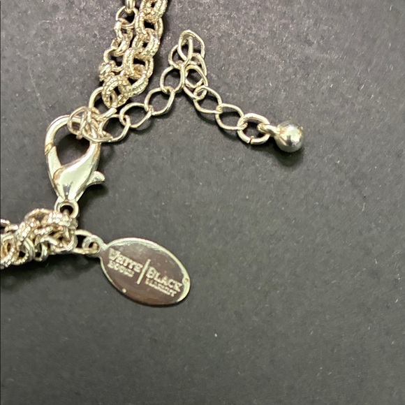 White House Black Market Black and Silver Necklace - Picture 2 of 5